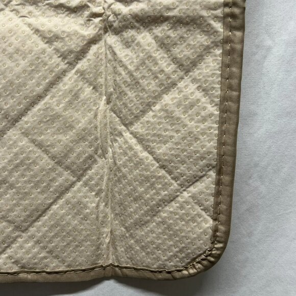 Dog Crate Pee Pad 23"x18" Beige Bones Paws Reusable Washable - Picture 4 of 5